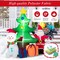 Costway 7.2 FT Inflatable Christmas Decoration Lighted Blow up Xmas Tree w/ Santa Claus